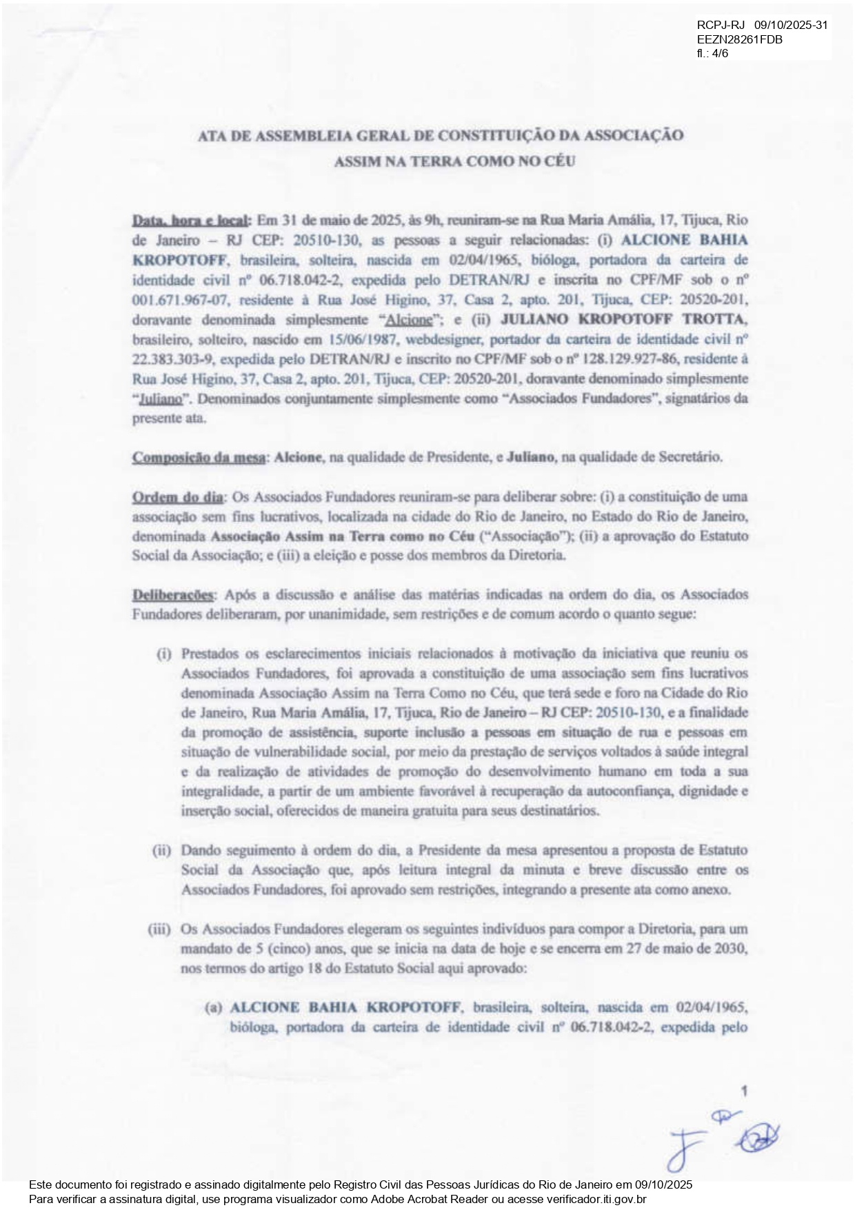 Ata de Constituição